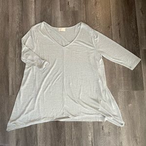 Grey Kerisma Three-Quarter Sleeve Top